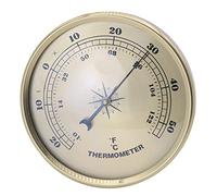 ISAKEN Thermomètre d'intérieur et d'extérieur 90 mm d'humidité à l'intérieur et à l'extérieur Température de l'air pour Moniteur climatisation Humidity Thermomètre Gauge Indicateurs