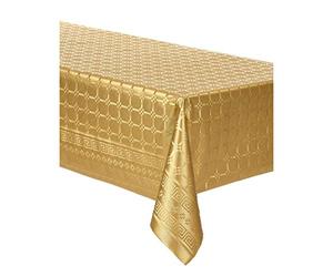 ISAP France Nappe en Rouleau Papier damassé doré 6 m - Doré - Taille Unique