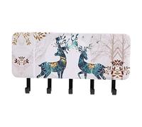 ISCBAFYX 1 PC rochet Mural Mural Porte-Manteau Vintage Décor Cintres pour Vêtements Manteau Mur Rack Tenture Murale Porte-Manteau Mural Trieur De Courrier Organisateur en Cuir Rétro Mur Crochet