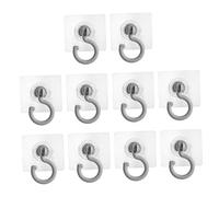 ISCBAFYX 10pcs Crochet de Plafond Pivotant Cintre de Veste Cintre en Métal Crochets de Rideau de Douche Crochet de Manteau Mural Heabu Duty Crochet de Plafond Cintres de Chapeau Crochets Auto-Adhésifs