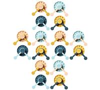 ISCBAFYX 16 pièces ° Rotation Cuisine pour Bras Adhésif Mural Poinçon - Suspendu sans Perforation e Manteau Forme Pivotante Horloge Créative avec Serviette Rotative Les Cintres Cintre Chambre