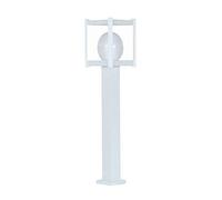 ISCBAFYX AC Lampadaire d'extérieur étanche antirouille, Corps de Lampe en métal Finition Blanche de 60 cm, Lanterne d'extérieur, décoration Murale de Villa, Convient pour lampadaire de Parc