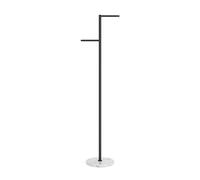 ISCBAFYX Accueil Manteau Plancher Porte-Manteau Porte-Manteau Autoportant en Métal Cintre Chambre Salon Couloir Éère Base en Marbre Voie D'entrée Organisateur De Maison Fond Noir-Blanc