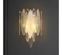ISCBAFYX Applique, Applique Lumineuse, G9 * 2, Gradation Trois Couleurs, Dressing, Chambre, Couloir De Salon, Terrasse De Villa, Balcon De ./Blanc/LED Trois Couleurs Gradation/Blanc/LED Trois C