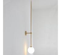 ISCBAFYX Applique Murale, Appliques murales en Verre LED éclairage intérieur Nordique Fixturte Salon Salle à Manger Chambre Chevet décor Appliques Lampe de Ligne créative (, H200CM)