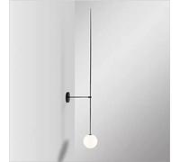 ISCBAFYX Applique Murale, Appliques murales en Verre LED éclairage intérieur Nordique Fixturte Salon Salle à Manger Chambre Chevet décor Appliques Lampe de Ligne créative (A-7 têtes, H150CM)