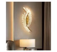ISCBAFYX Applique Murale en Acrylique, éclairage de Chevet en Forme de Plume, Applique LED, luminaire de Chambre à Coucher, veilleuse (2 lumières)