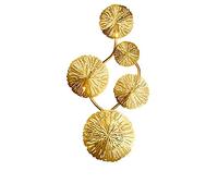 ISCBAFYX Applique Murale, Feuille d'or en cuivre, Applique Murale en V rétro, Chevet, Salon, décoration Artistique, éclairage Domestique, Appliques G4 (5 têtes, lumière Chaude)