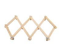 ISCBAFYX Cintre en Bois Extensible pour vêtements, Porte-Manteau Extensible, éère à Chapeaux, Crochet de Porte Mural de Placard, Crochets de décoration de Maison