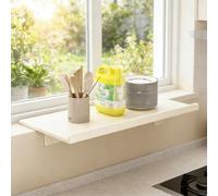 ISCBAFYX Éère magnétique Extra Large pour Rebord de fenêtre - 60 x 20 cm, rallonge de comptoir en Acier au Carbone avec Garde-Corps, sans perçage, pour Plantes, épices, Salle de Bain Rangement de