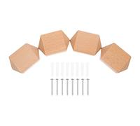 ISCBAFYX Lot de 4 Crochets à Bijoux en Bois pour Porte d'entrée, cintres muraux, Porte-clés, vêtements, Chapeaux, écharpes, Crochets décoratifs pour Porte, Cuisine, Salle de Bain, Balcon, Armoire,