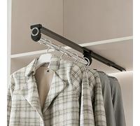 ISCBAFYX Nizer de Garde-Robe réglable - Porte-Pantalons extractible Cintre, Tige de Placard Extensible (49 cm/19,3 Pouces) pour Le Rangement des Pantalons des vêtements, Solution de Placard Peu