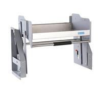 ISCBAFYX Organiseur de Vaisselle Robuste en Acier Inoxydable, éère coulissante pour Armoire de Cuisine en métal Peu encombrante, pour Bar, café, Garde-Manger Placard (760 x 280 x 440 cm)
