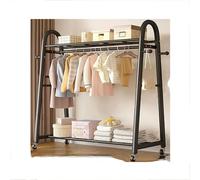 ISCBAFYX Porte-Manteau Autoportant, Cintre Mobile pour Salon Intérieur, Boutique, Chambre À Coucher Stockage D'affichage Au Détail.Noir,D 80×41×150cm