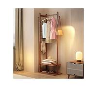 ISCBAFYX Porte-Manteau en Bois Massif, Cintre pour vêtements au Sol, pour Chambre à Coucher, Organisateur de Rangement Vertical pour Salon Balcon, Porte-Chapeau (Blanc)