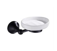ISCBAFYX Porte-Serviettes Matériel de Salle de Bain Noir brossé, Porte-gobelet à Savon en Laiton céramique, Porte-Brosse de Toilette, Porte-Papier, Porte-Serviettes, éère Suspendue, Ensemble