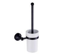 ISCBAFYX Porte-Serviettes Matériel de Salle de Bain Noir brossé, Porte-gobelet à Savon en Laiton céramique, Porte-Brosse de Toilette, Porte-Papier, Porte-Serviettes, éère Suspendue, Ensemble