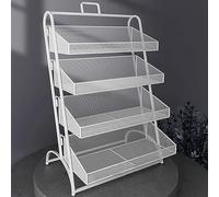 ISCBAFYX Présentoir de Magasin de détail, Support de comptoir de Grande capacité pour puces, Livres Objets artisanaux, Panier en Fil métallique, éère de Rangement pour expositions d'artisanat