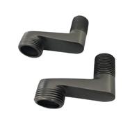 ISCBAFYX Robinet de Baignoire en Laiton frotté à l'huile Noir, 2 pièces, raccord de Salle de Bains, Pied à Griffe, Bras pivotants réglables