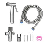 ISCBAFYX Robinet de Bidet à Main autonettoyant pour pulvérisateur de Salle de Bains, Ensemble en Acier Inoxydable, Pomme de Douche de Toilette à Main (Gris)