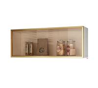 ISCBAFYX Support de Rangement d'assaisonnement de Support d'armoire Suspendu de Porte supérieure en Verre de Mur de Cuisine Multifonctionnel, Mural avec Cabine Murale