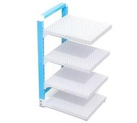 ISCBAFYX Support Organisateur d'armoire de Cuisine, Rangement réglable Robuste pour casseroles poêles, Gain de Place sous Solution