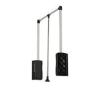 ISCBAFYX Tringle de Placard réglable Robuste, Cintre de Garde-Robe de 890 à 1210 mm, Organisateur de vêtements monté sur Le côté, Rail de Levage de Rangement Extensible pour Une Gestion Efficace de