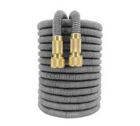 ISCBAFYX Tuyau d'arrosage Flexible Extensible, Enrouleur de, Tuyau d'eau, connecteur Rapide pour Lavage de Voiture, 25 à 150 Pieds (Couleur 4,1/2''_125FT)
