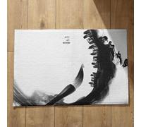 Isdreem Grand Tapis de Porte D'Entrée Interieur Salle Bain XXL Grande Taille Peinture À L'Encre Chine, Paysage Sol Intérieur avec Motif Surface Flanelle Douce 45x75cm