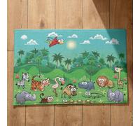 Isdreem Tapis de Bain Grande Taille D'Entrée Couloir Dessin Animé Mignon Sol Interieur Maison Paillasson One Piece Lavables Machine, 40x60cm
