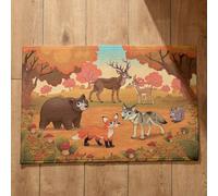 Isdreem Tapis de Bain Lavable en Machine Paillasson One Piece Dessin Animé Mignon Sol Cuisine D'Entrée Original Tapis Absorbants, 40x60cm