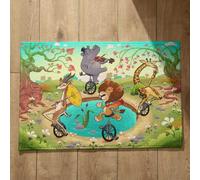 Isdreem Tapis de Bain Uni Pas Porte Exterieur Dessin Animé Mignon Sol One Piece Paillasson Friends Lavables Machine, 50x80cm