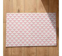Isdreem Tapis de Bain Vintage Paillasson Interieur Personnalisé Amusant Motifs Géométriques Sol Salle One Piece Surface en Flanelle Douce, 40x60cm