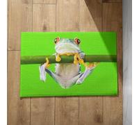 Isdreem Tapis de Sol Bivouac Tapis Entrée XXL Grenouille Tapis de Bain Absorbant Sechage Rapide Tapis D Entrée Extérieur Tapis Décoratifs Antidérapants, 50x80cm