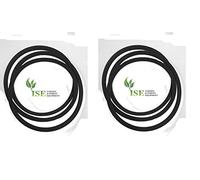 ISE® Lot de courroies d'entraînement et de plateau de rechange pour Viking MT 540 Remplace la courroie d'entraînement 6125 704 2101 et remplace la courroie de plateau n° 6125 704 2110