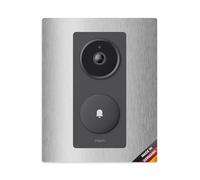 iSecur Cache compatible avec Aqara Doorbell Camera Hub G410 - az282 | Plaque de sonnette en acier inoxydable pour Aqara Doorbell Camera Hub G410, cache les anciens trous de perçage