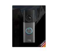 iSecur Panneau compatible avec sonnette vidéo en acrylique noir I Wired Doorbell Pro 3ème génération (2025) I Plaque de sonnette I 140 x 175 mm I Plaque de station de porte pour sonnette I az240