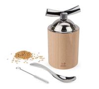 Peugeot Moulin à graines de lin ISEN manuel bois et inox naturel 13 cm