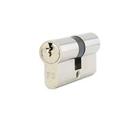 Iseo F3 (Gera 5900) Double cylindre Demi-cylindre Cylindre avec 3 clés et 5 clés - Sans carte de sécurité - Standard Cylindre Serrure de porte, 30/50, 3 Schlüssel, 1