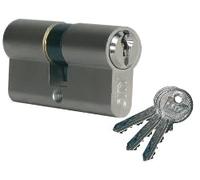 ISEO FRANCE SAS (CAVERS) CYL30592 Cylindre City ISEO 30x40mm Laiton nickelé-variure V05 KCF001921-520930429V05, NSP