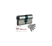 Iseo R6 - Cylindre de sécurité nickelé de lame longue de 30 x 30 mm
