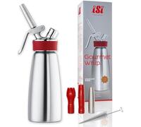 iSi Distributeur de crème 500 ml, Gourmet Whip Plus, 0,5 litre, en acier inoxydable de haute qualité, actionné avec iSi capsules de crème, pour la crème, les sauces chaudes et froides, les soupes, les espumas et les desserts