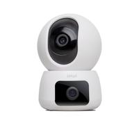 ISIWI Twin Caméra Wi-FI intérieure 2K 3 MP + 3 MP, Double Objectif, PT, caméra de sécurité, détection de Personnes, Suivi de mouvements, Vision Nocturne 2,4/5 GHz, Enregistrement Audio, SD-Cloud/NVR