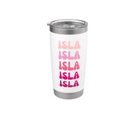 Isla Name Minimalist Design Gobelet isotherme en acier inoxydable double paroi