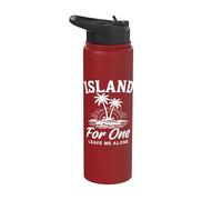 Island For One, laisse-moi tranquille Stainless Steel Insulated Water Bottle