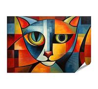 islandburner JBZJ-PKL Poster XXL abstrait chat peinture style Pablo Picasso animaux de compagnie Art Premium Images photo photo