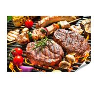 islandburner Prime XXL Image Poster Fête Barbecue Diversité Culinaire Feu Flammes BBQ Bouche Palais Premium Images Photo Photo