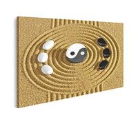 islandburner Tableau sur toile Japon Jardin Zen Pierres Japonaises Yin Yang Impressions Art Affiche Murale
