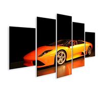 islandburner Tableau sur Toile Voiture de Sport Chic et chère adaptée à la Chambre d'enfant Lamborghini Lambo Cadre Affiche Poster Murale Tableaux