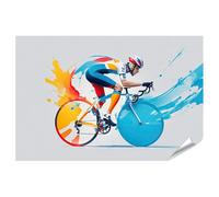 islandburner Tableau XXL - Poster coloré - Course cycliste - Impression photo de qualité supérieure